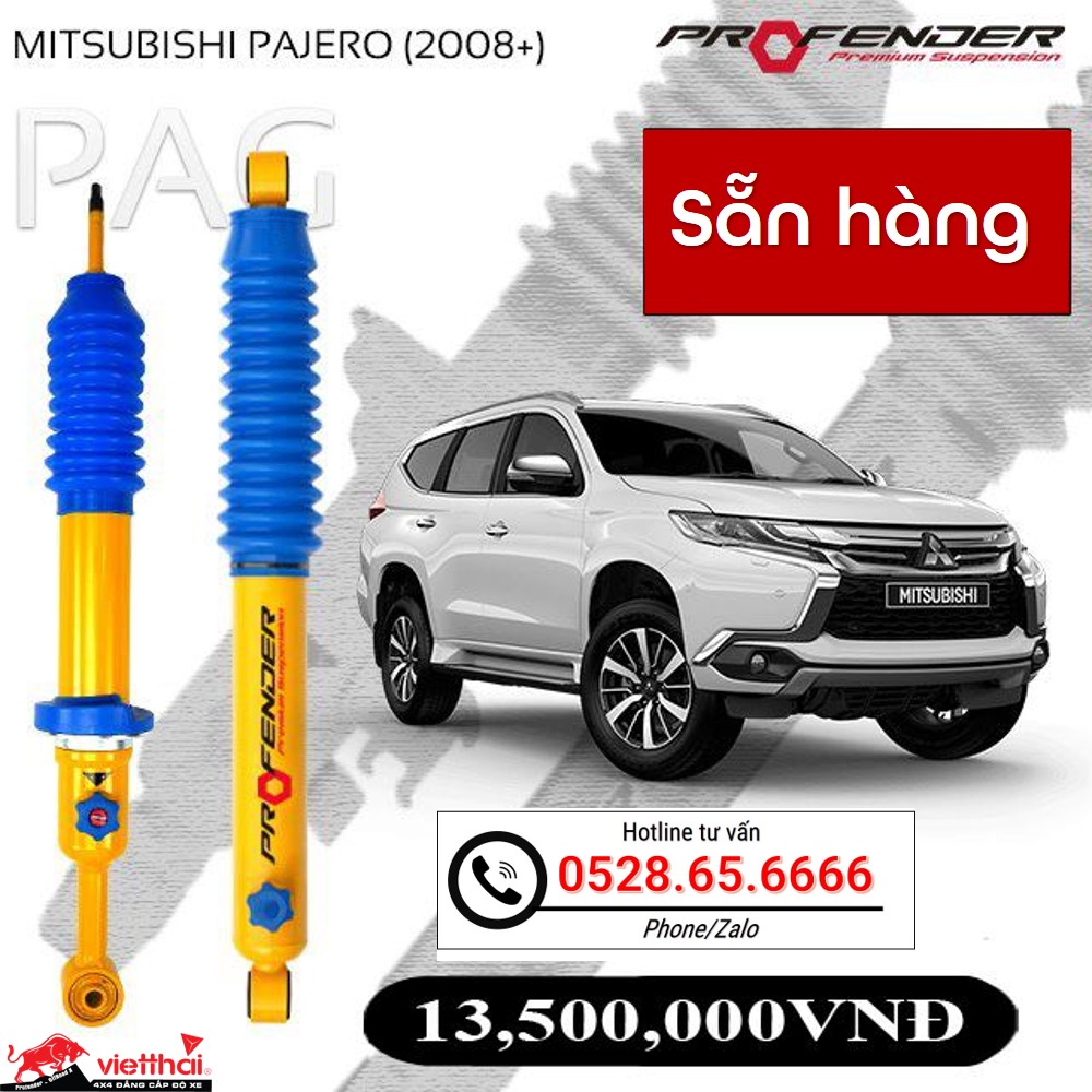 Phuộc Profender PAG chỉnh 4 chế độ dành riêng cho Mitsubishi Pajero đời 2008 +